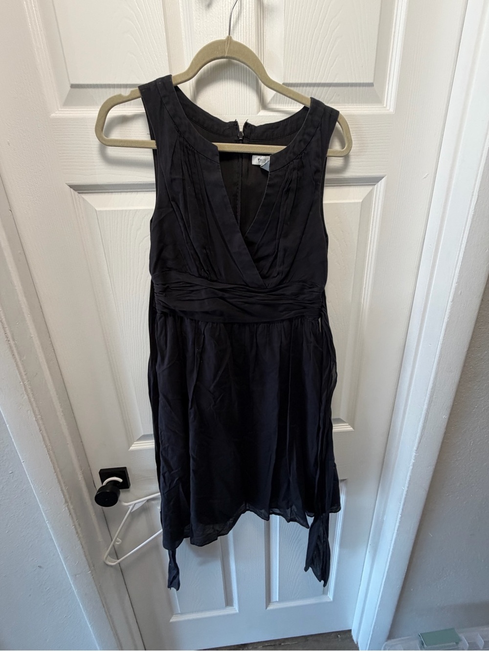 White House Black Market Sleeveless V-Neck Mini Dress